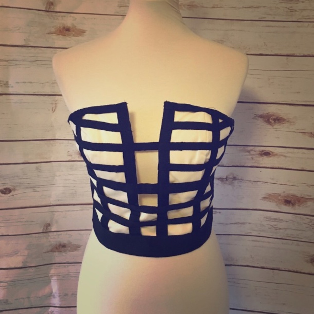 Black & White Tube Top